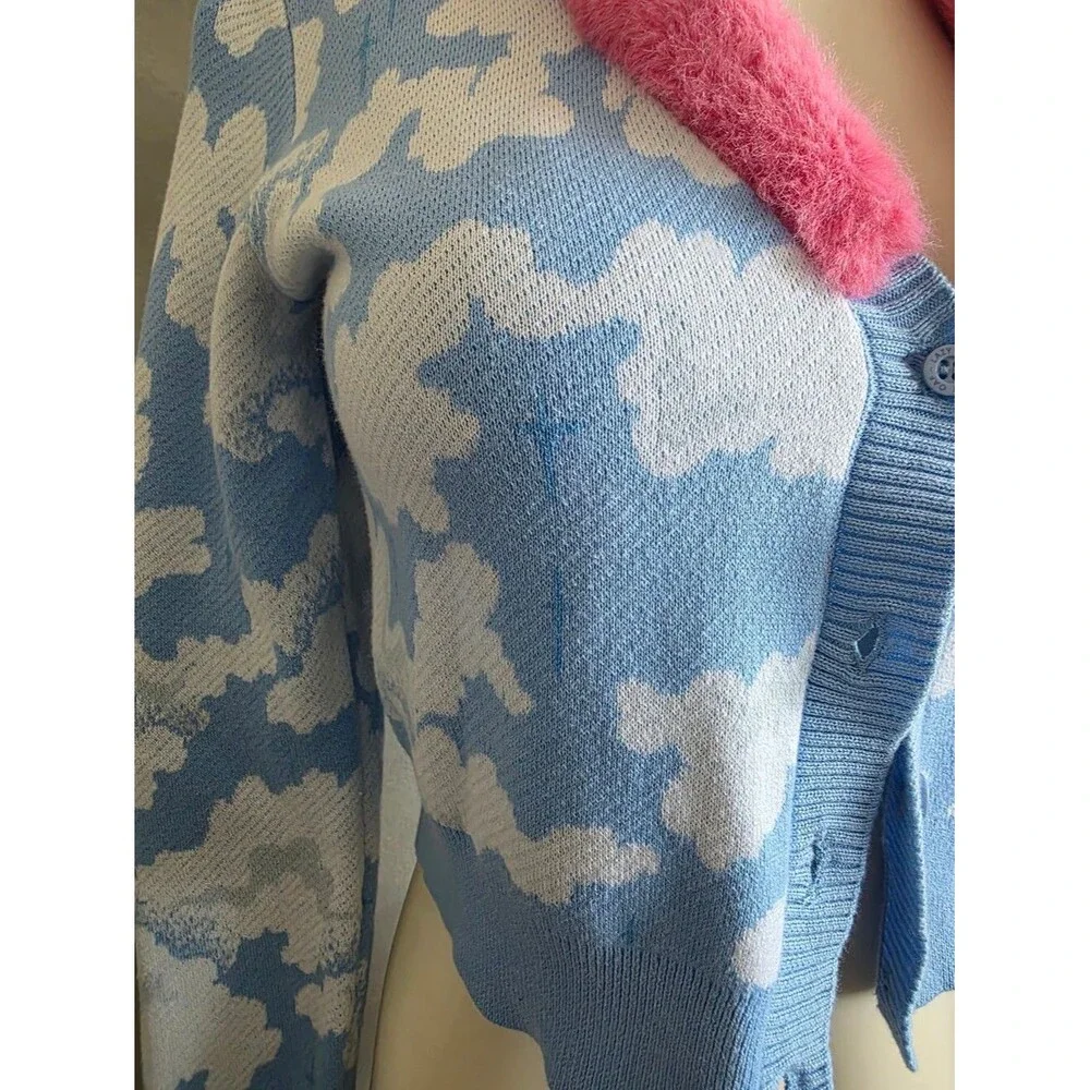 LO X Laura Callaghan Book Club Cloudy Cardigan Lazy Oaf 6 Crop
